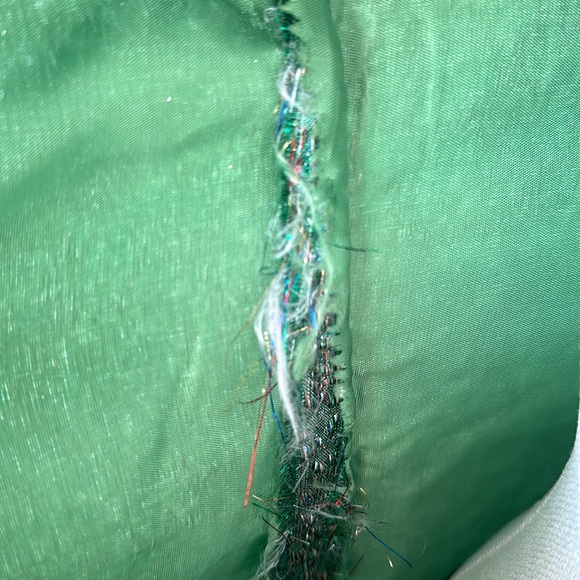 Vintage green tinsel dress - Picture 9 of 11